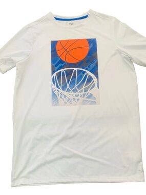 DSG Sz XL Boys Active Graphic Tee  White